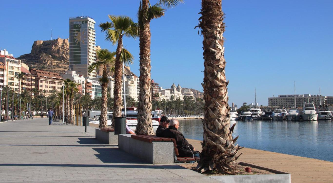 Alicante Colorful Center Bajo Apartment Bagian luar foto